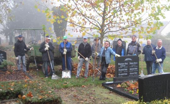 Kampf gegen das Laub