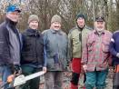 Heckenrückschnitt durch den Bauernverein Albig