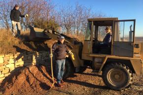 Die Trockenmauer im Ahlenberg wurde in insgesamt 8 Arbeitseinsätzen saniert