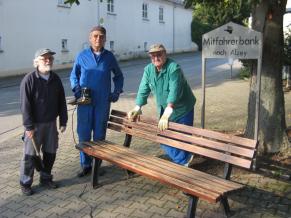 Programm zur Sanierung der Sitzbänke geht weiter