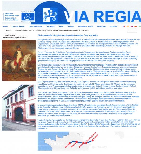 Das Stein-Kreuz an der „Rot Brick“ in Albig und die Grand Route Imperiale Paris-Mainz