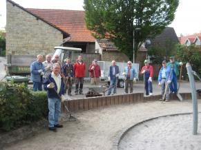 Arbeitseinsatz der fleißigen Volontäre