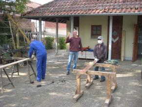 Arbeitseinsatz der fleißigen Volontäre
