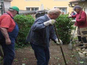 Arbeitseinsatz der Volontäre