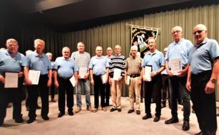 Ehrung verdienter Mitglieder des MGVs beim diesjährigen Herbstkonzert