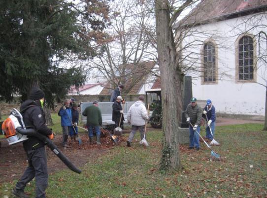 Volontäre im Einsatz