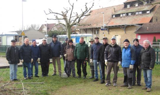 Gruppenbild der Volontäre für Albig
