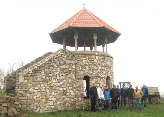 Volontäre beim Ausschichtspunkt