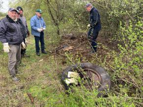 Säuberungs- und Aufräumaktion der Volontäre