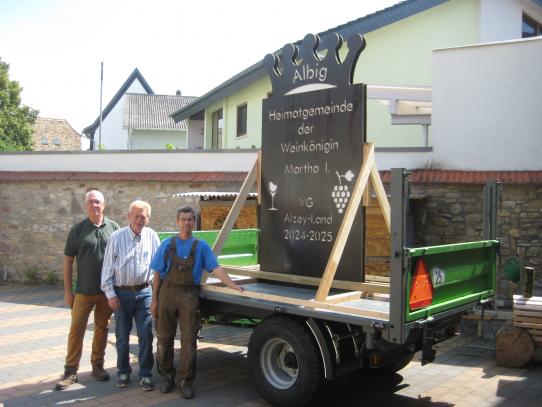 Der montierte Motivwagen