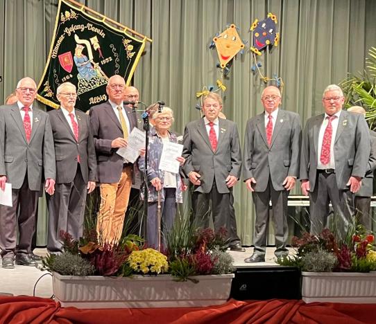 Geehrte Mitglieder des MGV