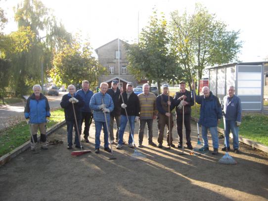 Das Laub wurde erfolgreich entfernt