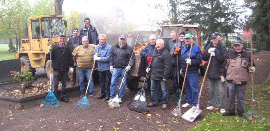 Gruppenbild der aktiven Volontäre für Albig