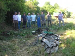 Die Volontäre haben wirklich hart gearbeitet