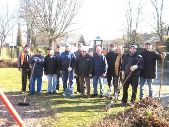 Die Volontäre im Einsatz