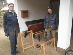 Die Ruhebänke werden saniert