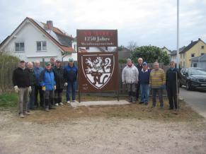 Die Cortenstahltafel nachher