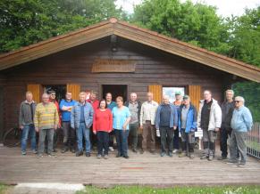 Die Volontäre mit Gisela Steil und Ina Rasp vom Landfrauenverein Albig