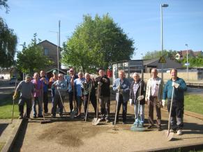 Volontäre im Einsatz 