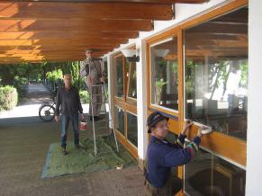 Sanierung an der Aussegnungshalle