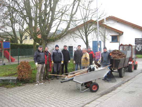 Volontäre im Einsatz