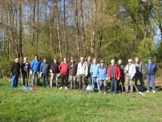 Volontäre bei der Landespflege