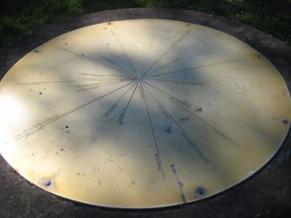 gereinigte Messingtafel