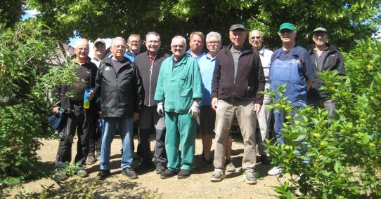 Freiweillige Helfer am heutigen 9. Juni