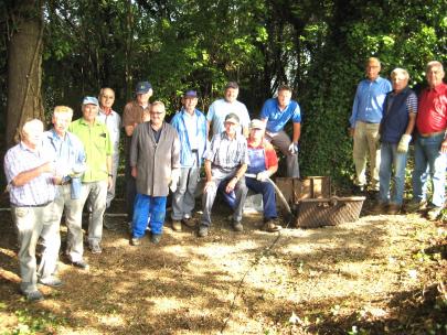 Die „Volontäre für Albig“ sanieren im August und September 2017  in sieben Arbeitseinsätzen die historische Sumbornquelle und das zugehörige Wasserreservoir
