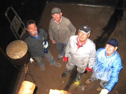 Fleißige Helfer bei der Restaurierung